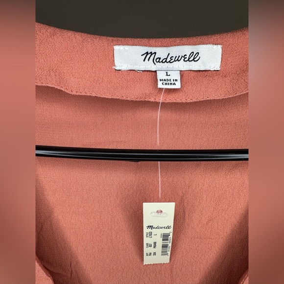 NEW Madewell Side-Button Easy Dress in Sweet Dahlia Women’s L Sheath/Shift Dress - Picture 8 of 13